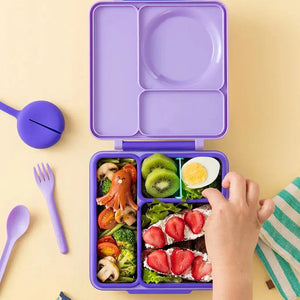 Lunchbox s termoskou OmieBox – Purple Plum