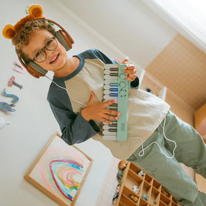 Výukové piano se svítícími klávesami - Kidypiano, zelené (od 6 let)