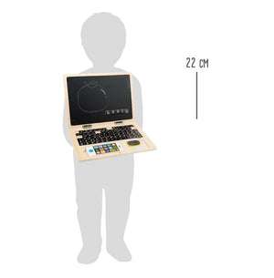 Dřevěný laptop s magnetickou tabulí (78 magnetů)