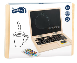 Dřevěný laptop s magnetickou tabulí (78 magnetů)