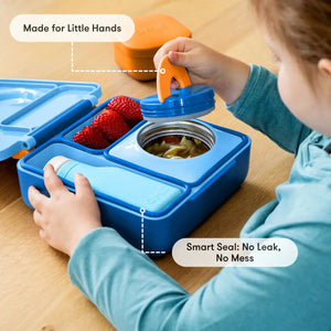 Lunchbox s termoskou OmieBox – Blue Sky