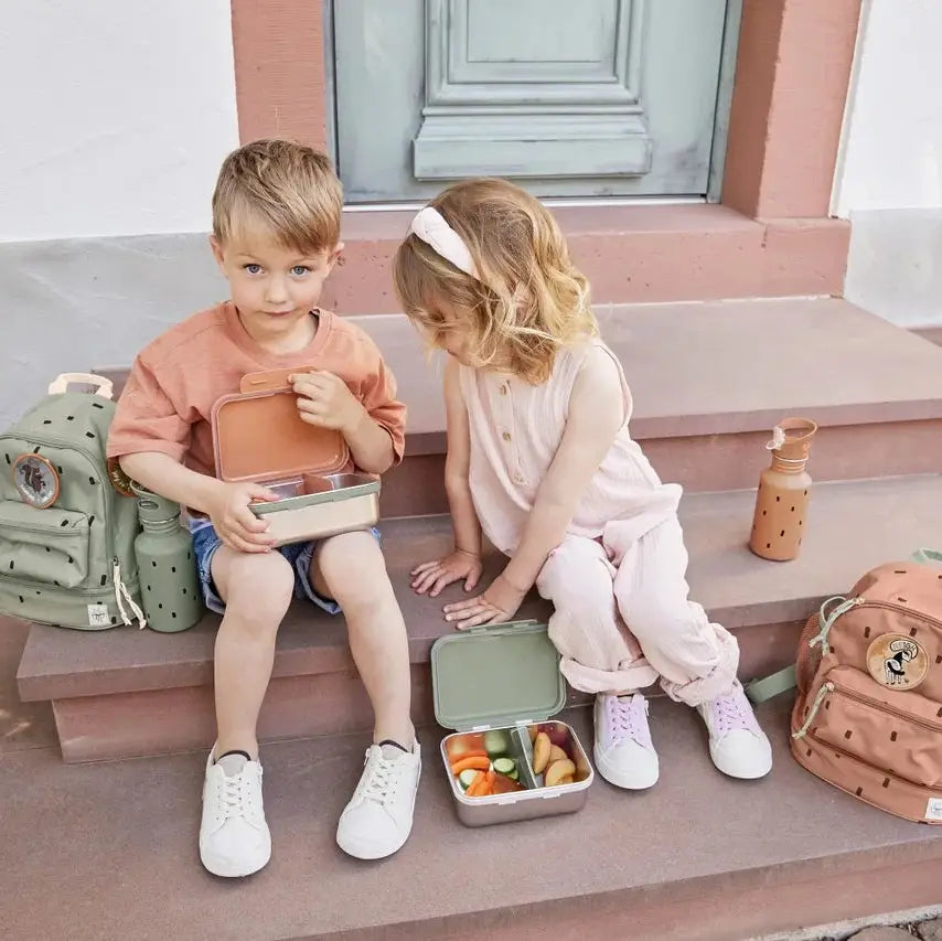 Dětský batoh Mini – Happy Prints olivově zelená