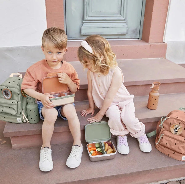 Dětský batoh Mini – Happy Prints olivově zelená