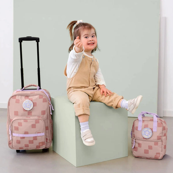 Dětský batoh Mini hranatý – Pattern Party Rose