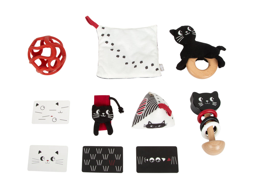 Small Foot Geschenkset Baby-Box - Sinnesspielzeug, 7 Teile - Produktbild