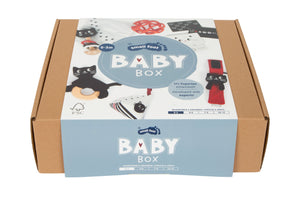 Dárková sada Baby-Box - smyslové hračky, 7 dílů (0-3 měsíce)