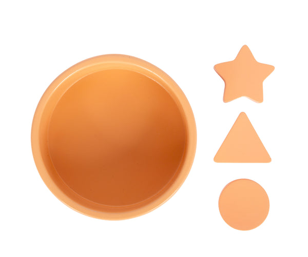 Montessori třídící hra - s kleštěmi (5 misek, 15 prvků)