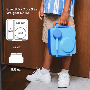 Lunchbox s termoskou OmieBox – Blue Sky