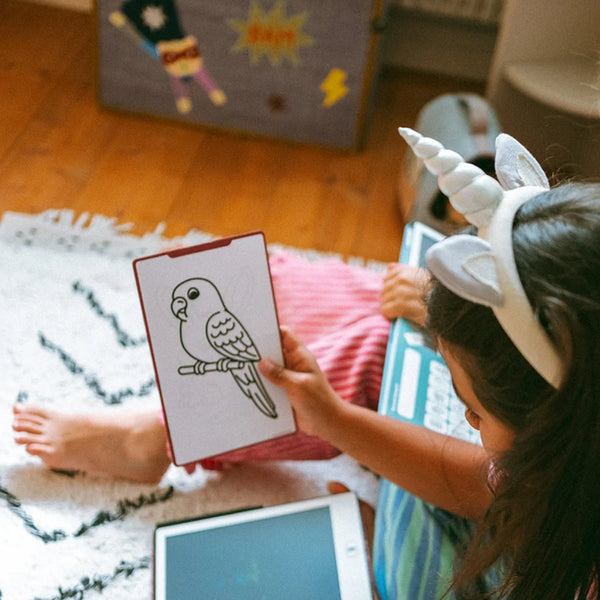 Grafický tablet pro kreslení se šablonami Kidydraw Mini – Domácí zvířata