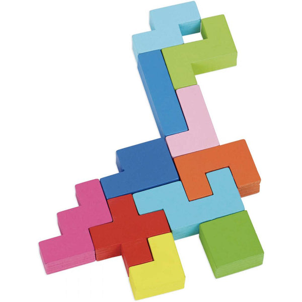 Sada dřevěných puzzle Astublok