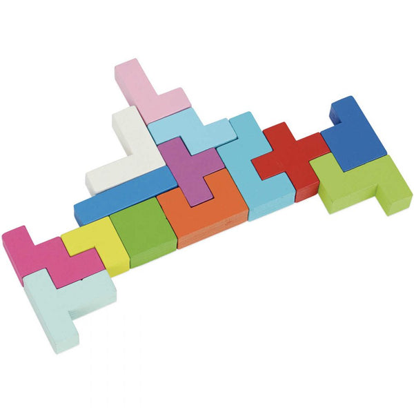 Sada dřevěných puzzle Astublok