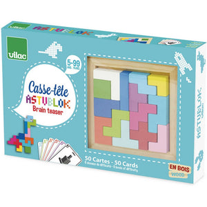 Sada dřevěných puzzle Astublok