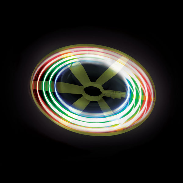 Fliegender Propeller - Scheibe mit farbigem Licht - Tublu.de