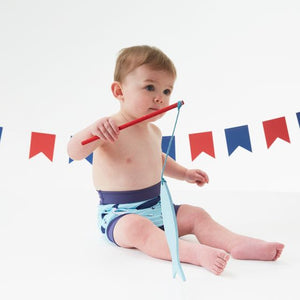 Pleny na plavání Happy Nappy 12–24 měsíců Velryby (XL)