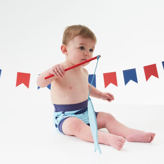Pleny na plavání Happy Nappy 12–24 měsíců Velryby (XL)