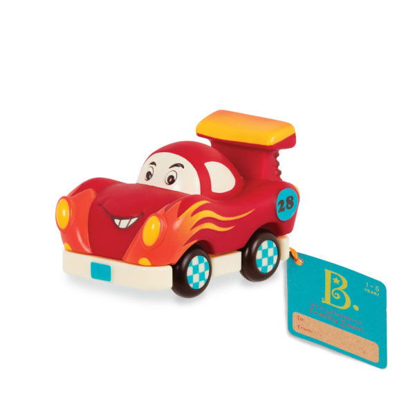 Trzy miękkie autka B. Toys - Wheeeels Mini z radiowozem - Tublu.de