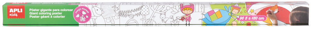 Riesiges Poster, Sticker zum Ausmalen – Zauberwald - Tublu.de