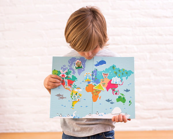 Magnetisches Puzzle – Weltkarte - Tublu.de