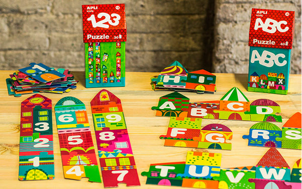 Puzzle im Kartonhaus – Zahlen 3+ - Tublu.de