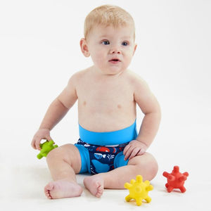 Pleny na plavání Happy Nappy 12–24 měsíců Mořský svět (XL)