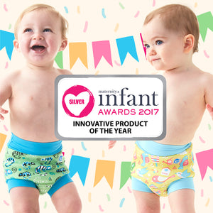 Pleny na plavání Happy Nappy 12–24 měsíců Sova a koťátko (XL)