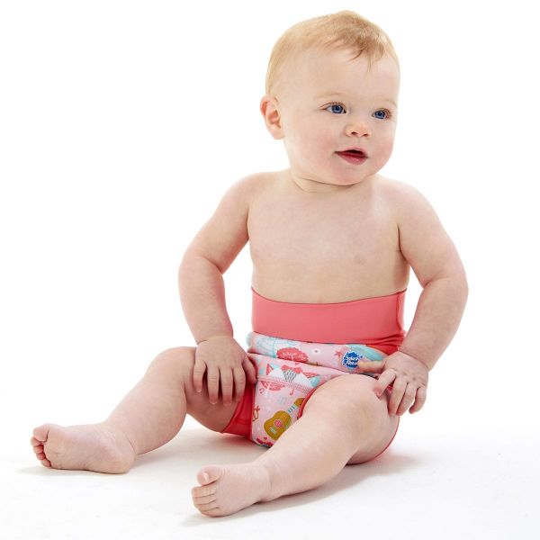 Pleny na plavání Happy Nappy 12–24 měsíců Sova a koťátko (XL)