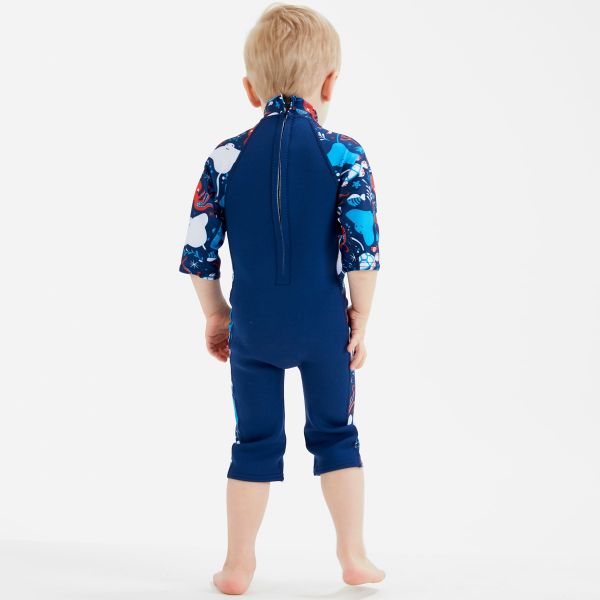 Neoprenový plavecký oblek UV Combie – 1–2 roky Mořský svět