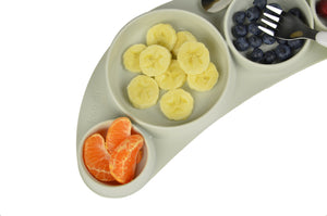 Silikonový talíř Tiny Tapas – Light Grey