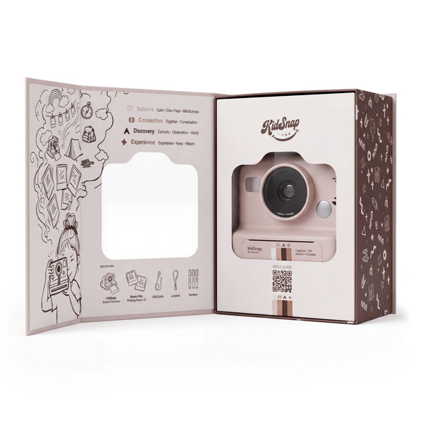 Digitální fotoaparát s okamžitým tiskem pro děti – KidSnap Pink