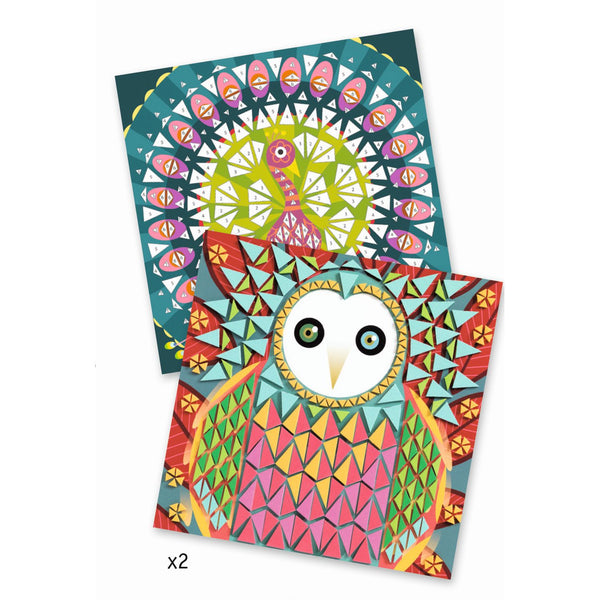 Kunstset – Schaumstoffmosaike – Pfau und Eule - Tublu.de