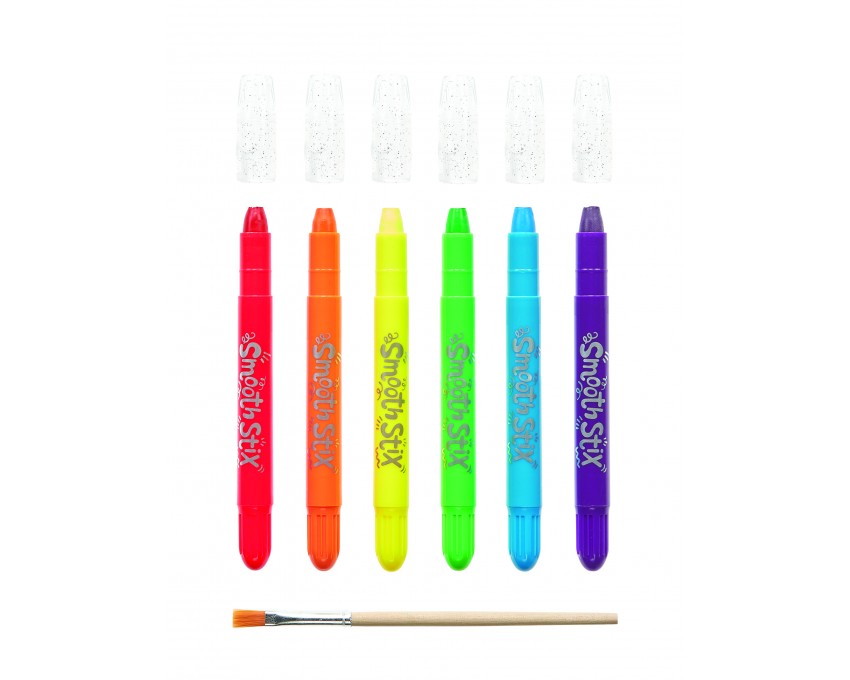 Akvarelové gelové pastelky – Smooth Stix, sada 6 ks