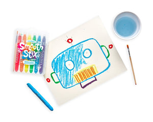 Akvarelové gelové pastelky – Smooth Stix, sada 6 ks