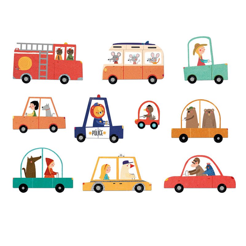 Puzzle pro děti, 48 dílků – BEEP BEEP!
