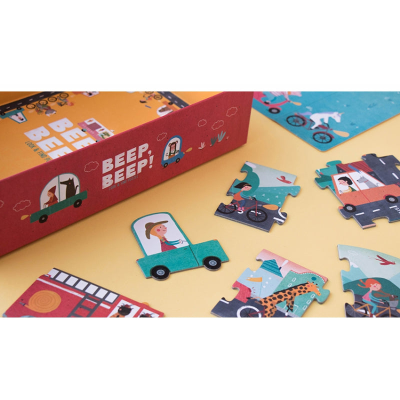 Puzzle pro děti, 48 dílků – BEEP BEEP!