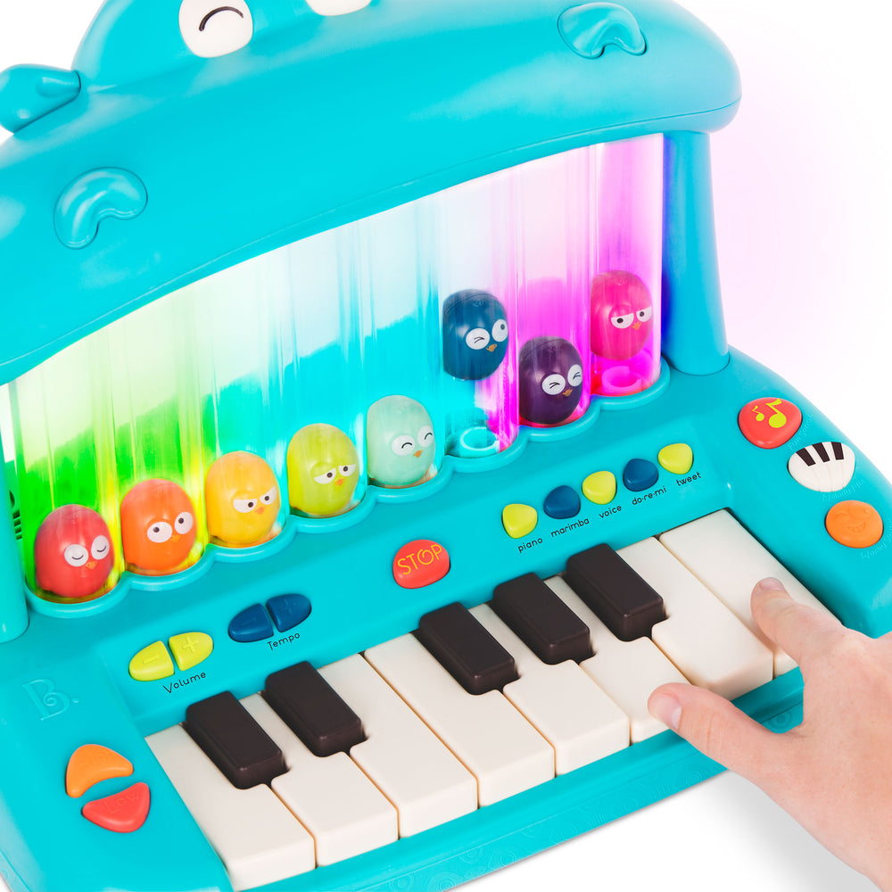 Keyboard mit springenden Vögeln – Hippo Pop Play Piano - Tublu.de