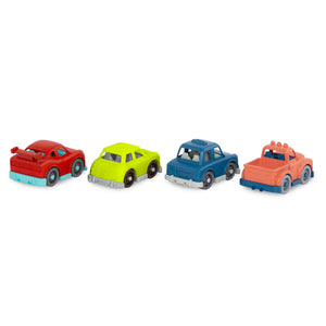 Sada se 4 malými auty Wonder Wheels s pick-upem