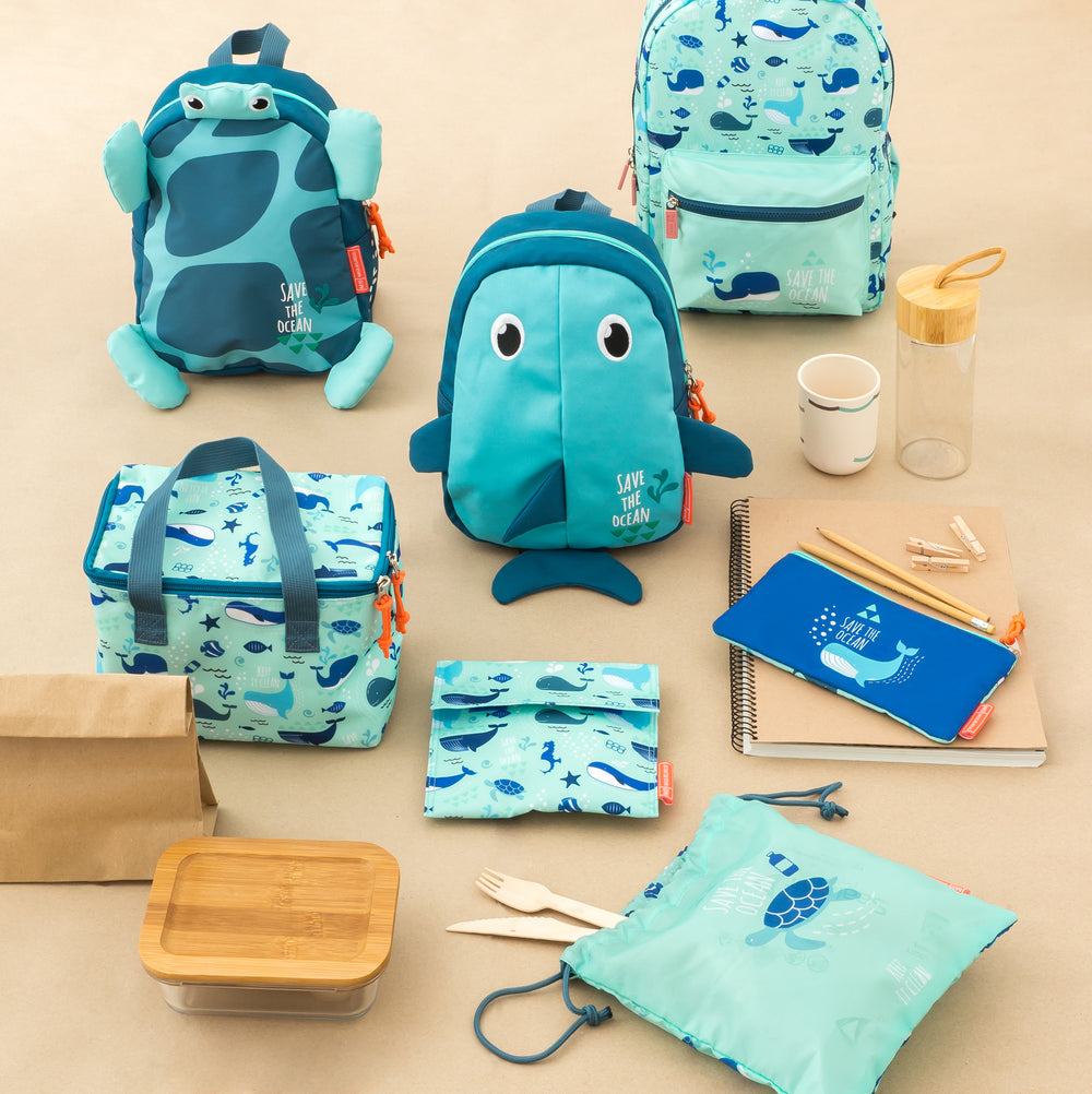Silikonové brčko Save The Ocean – Tmavě modré