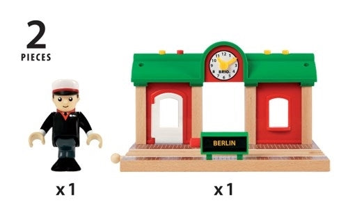 Nádraží s automatem na jízdenky
