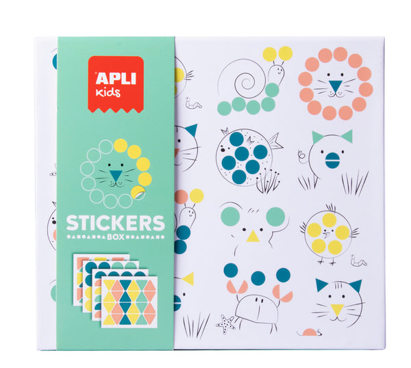 Stickerset mit geometrischen Motiven – Tiere - Tublu.de