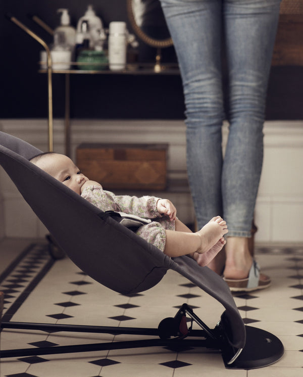Dětské lehátko BALANCE SOFT – Šedý Jersey