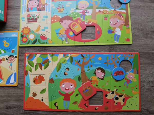 Puzzle mit 4 Teilen – Vier Jahreszeiten - Tublu.de