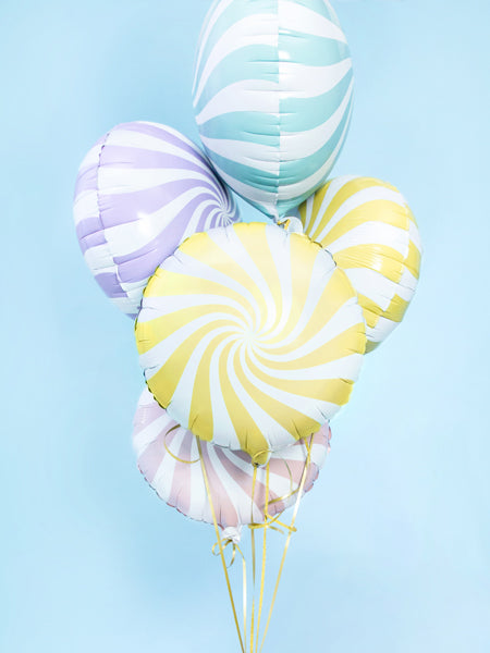 Fóliový balónek – Světle žlutý bonbon 35 cm