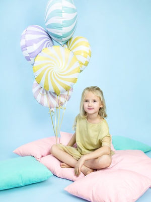Fóliový balónek – Světle žlutý bonbon 35 cm