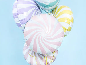 Fóliový balónek – Světle růžový bonbon 35 cm