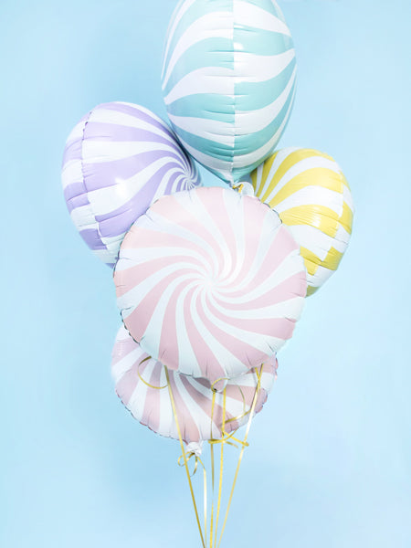 Fóliový balónek – Světle růžový bonbon 35 cm