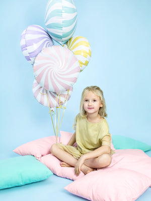 Fóliový balónek – Světle růžový bonbon 35 cm