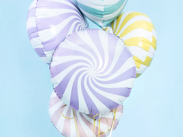 Fóliový balónek – Světle modrý bonbon 35 cm