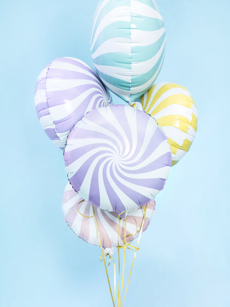 Fóliový balónek – Světle modrý bonbon 35 cm