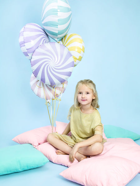 Fóliový balónek – Světle modrý bonbon 35 cm
