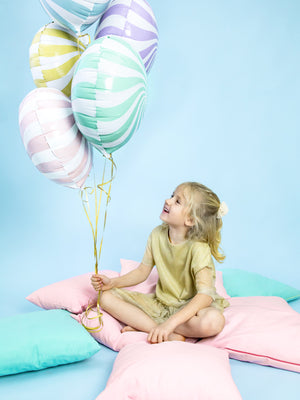 Fóliový balónek – Světle modrý bonbon 35 cm